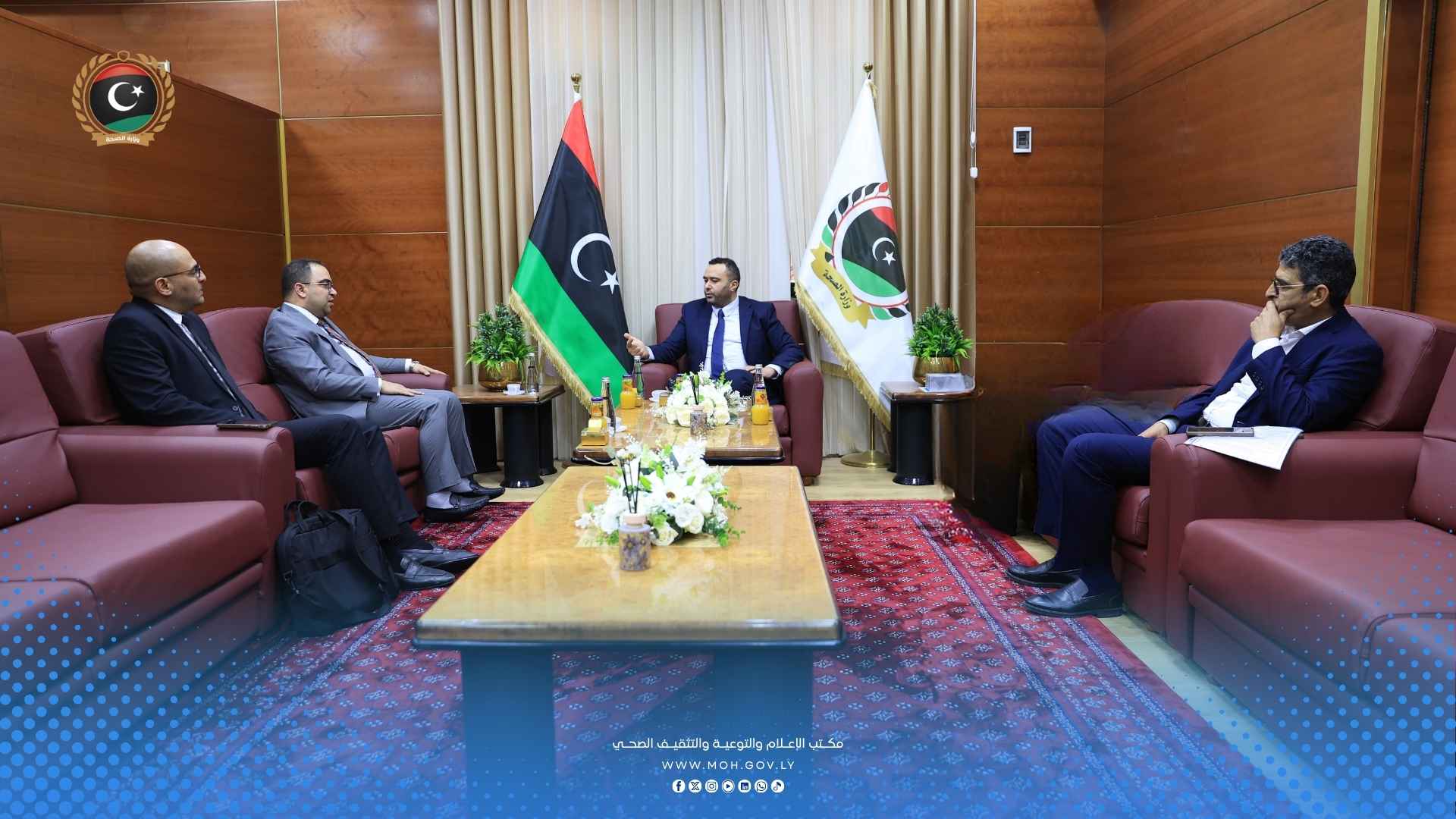 وزير الصحة يبحث مع المركز الأفريقي لمكافحة الأمراض تعزيز الأمن الصحي